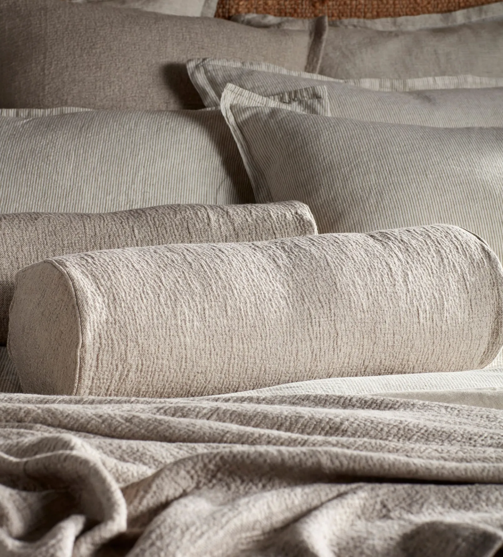 Natural Porto Cotton Linen Cushion Covers