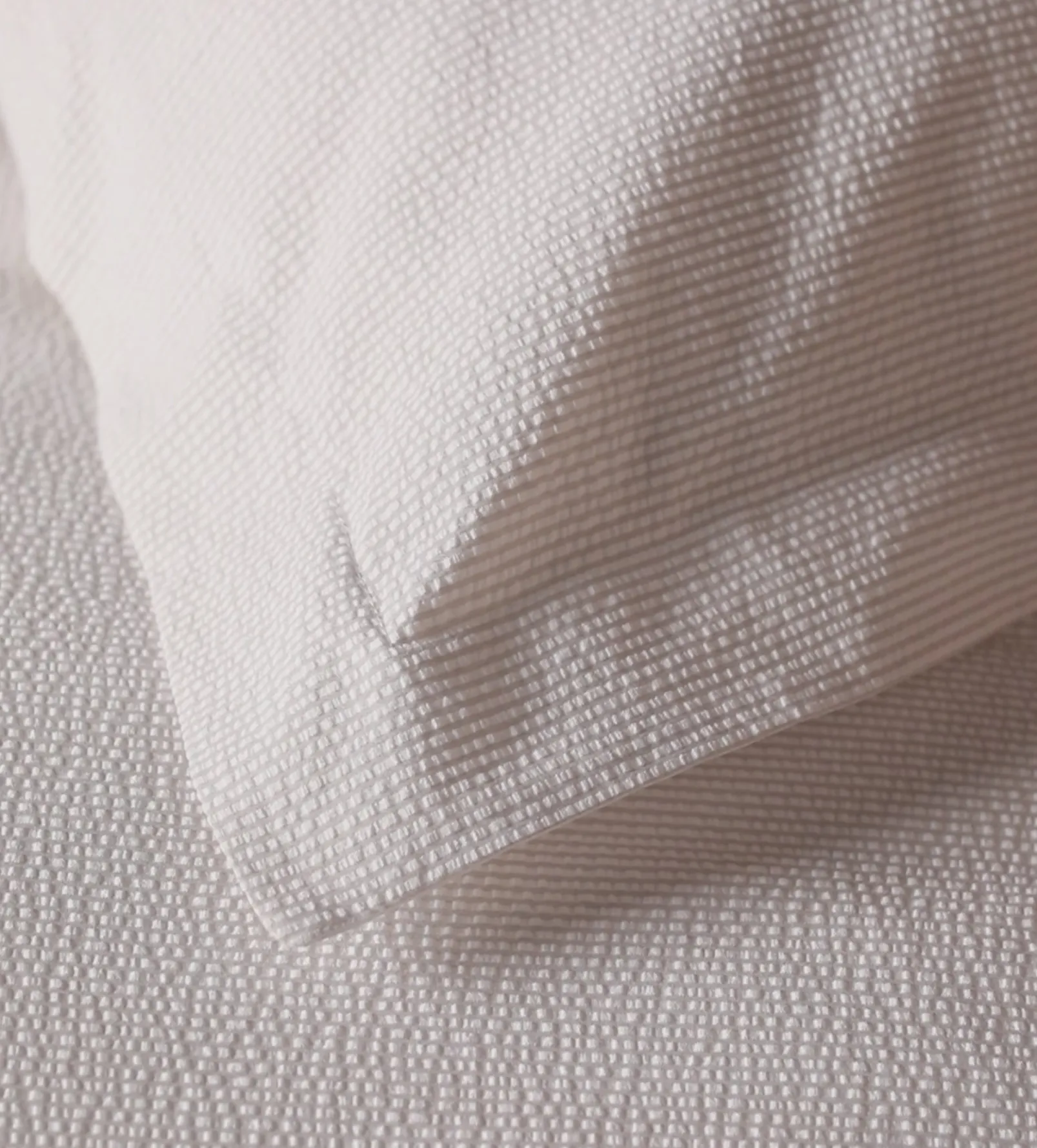 Natural Seersucker Stripe 100% Cotton Duvet Cover
