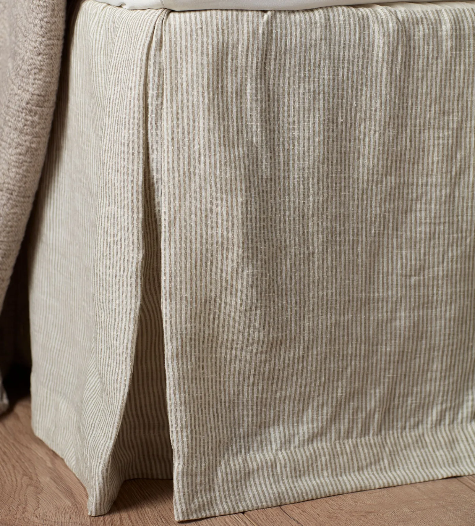 Natural Sid Stripe Linen Valance