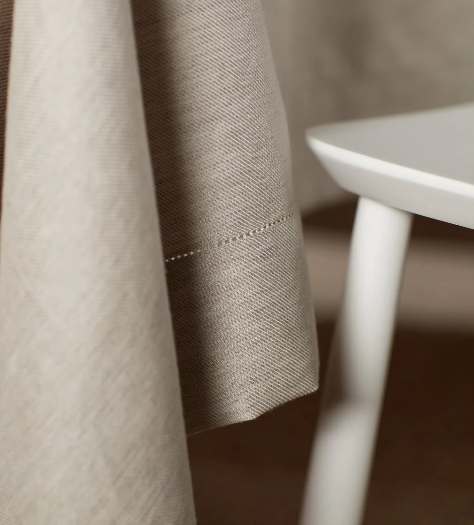 Natural Twill Cotton Linen Tablecloth