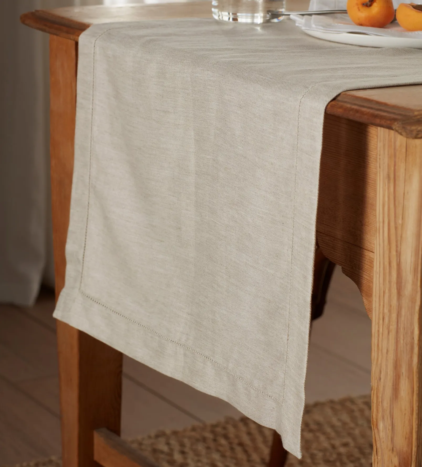 Natural Twill Cotton Linen Table Runner