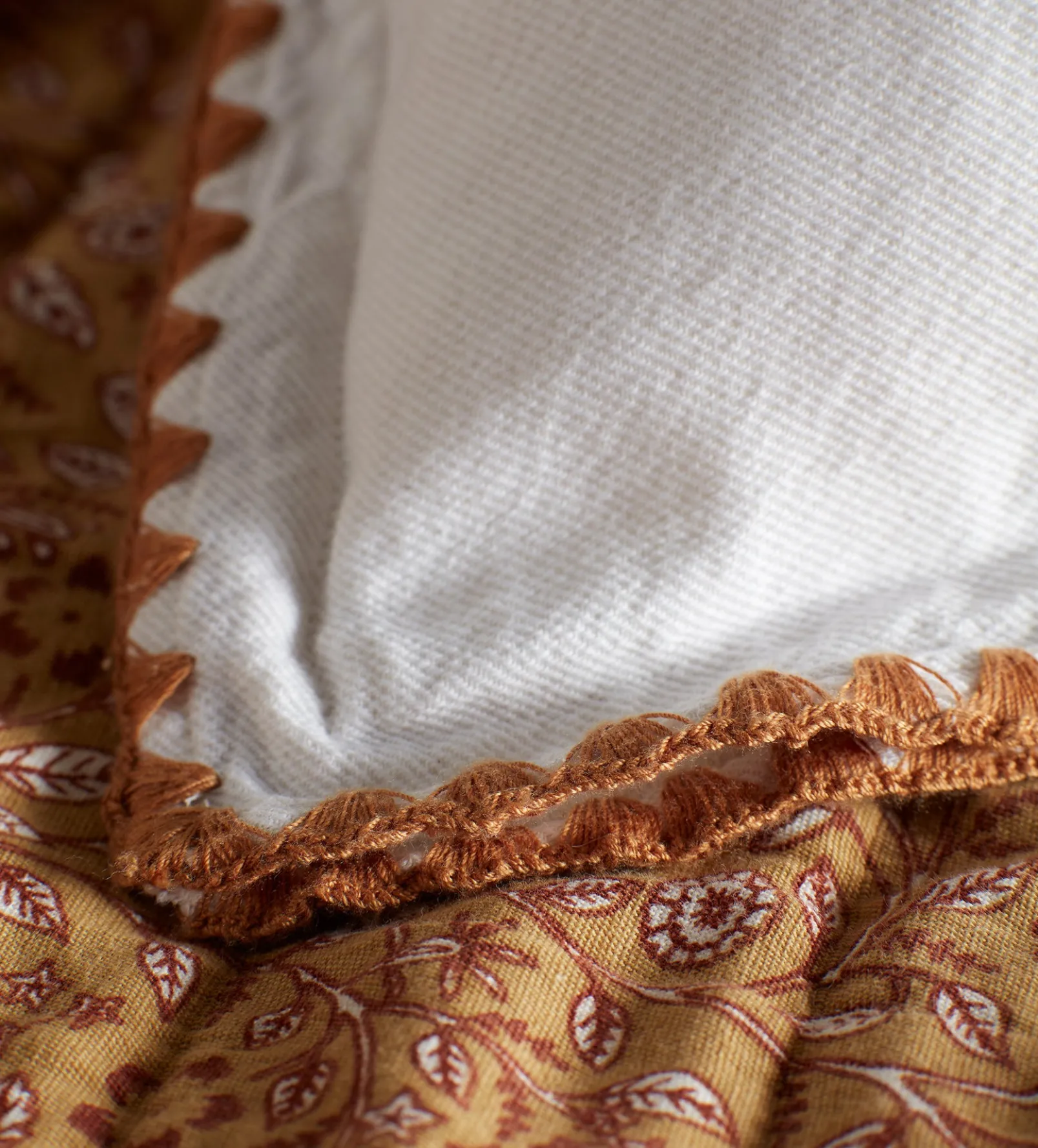 Off White Nova 100% Cotton Cushion Cover