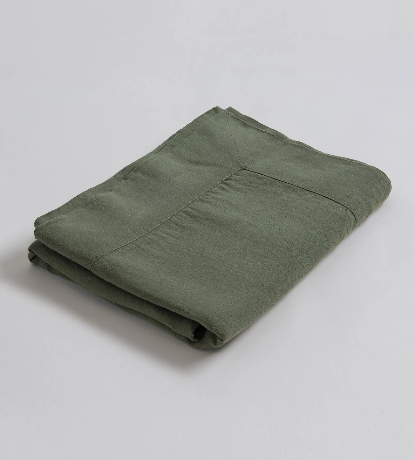 Olive Green 100% Linen Tablecloth