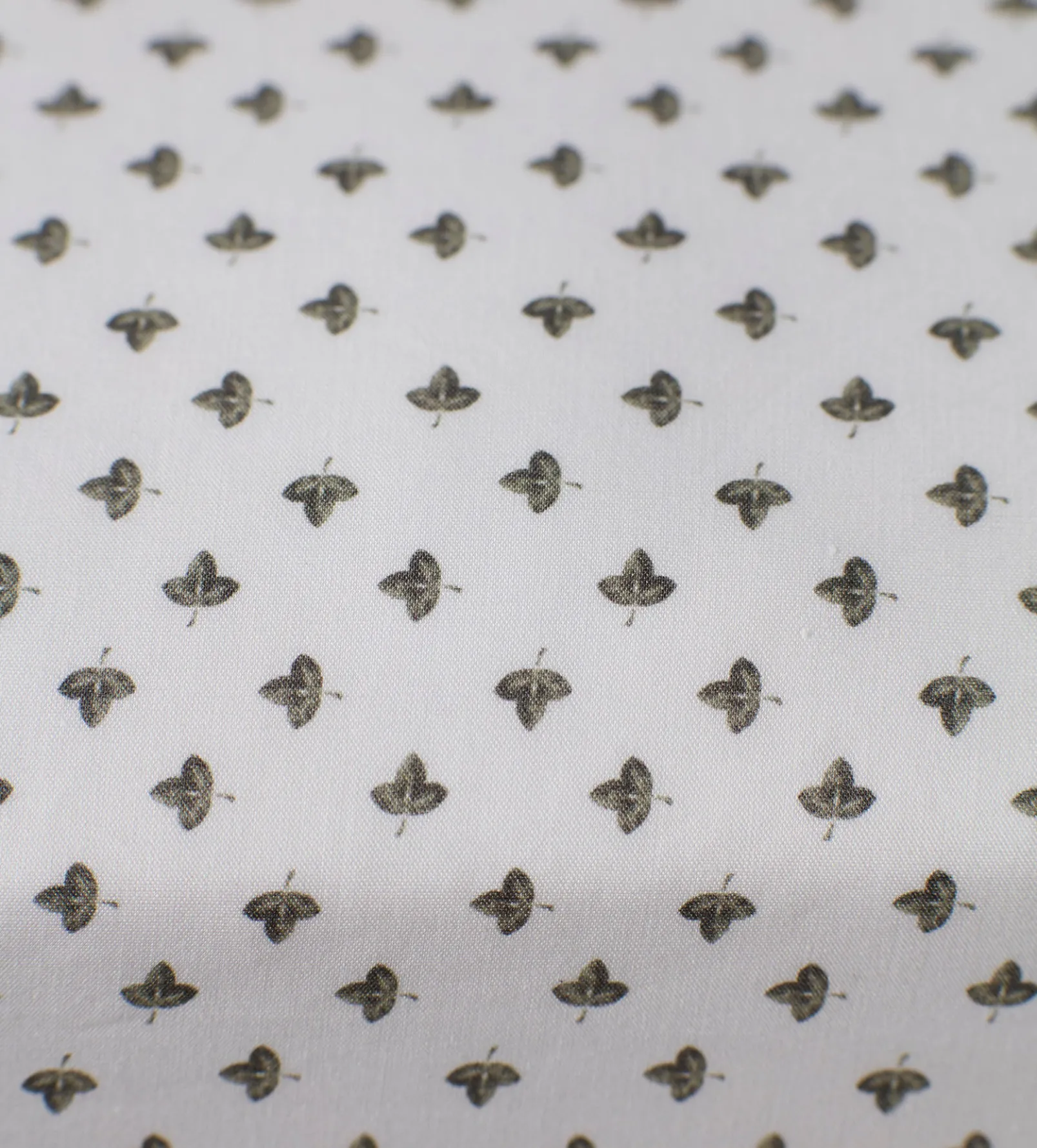 Olive Little Leaf 100% Organic Cotton Fitted Sheet