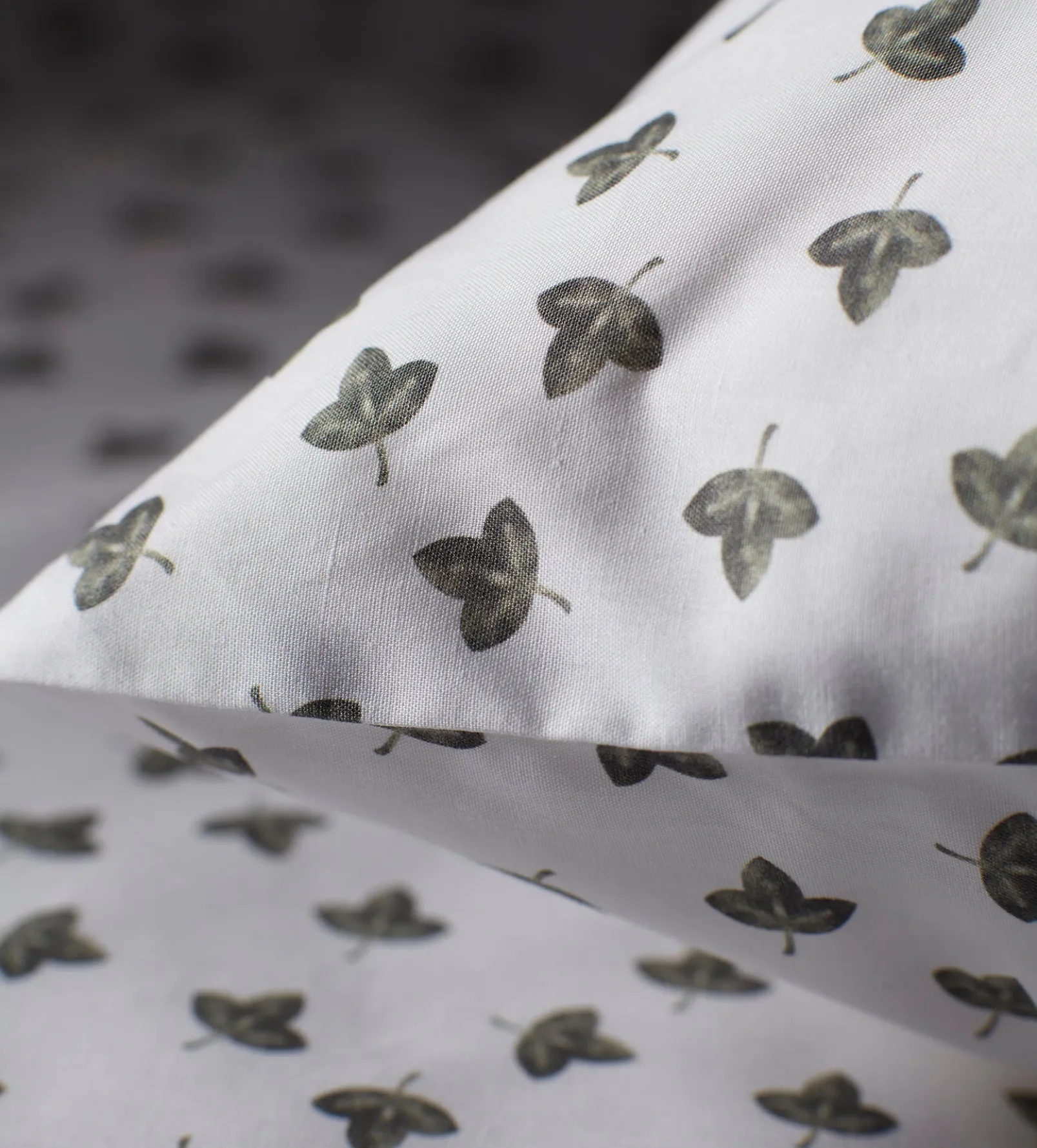 Olive Little Leaf 100% Organic Cotton Housewife Pillowcase
