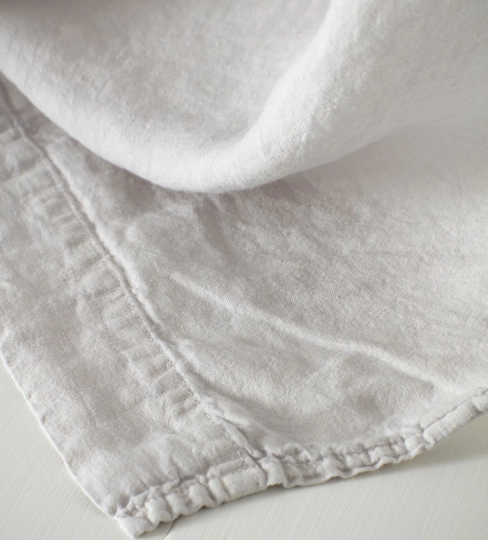 Pebble Grey 100% Linen Loop Top Curtain (Single)