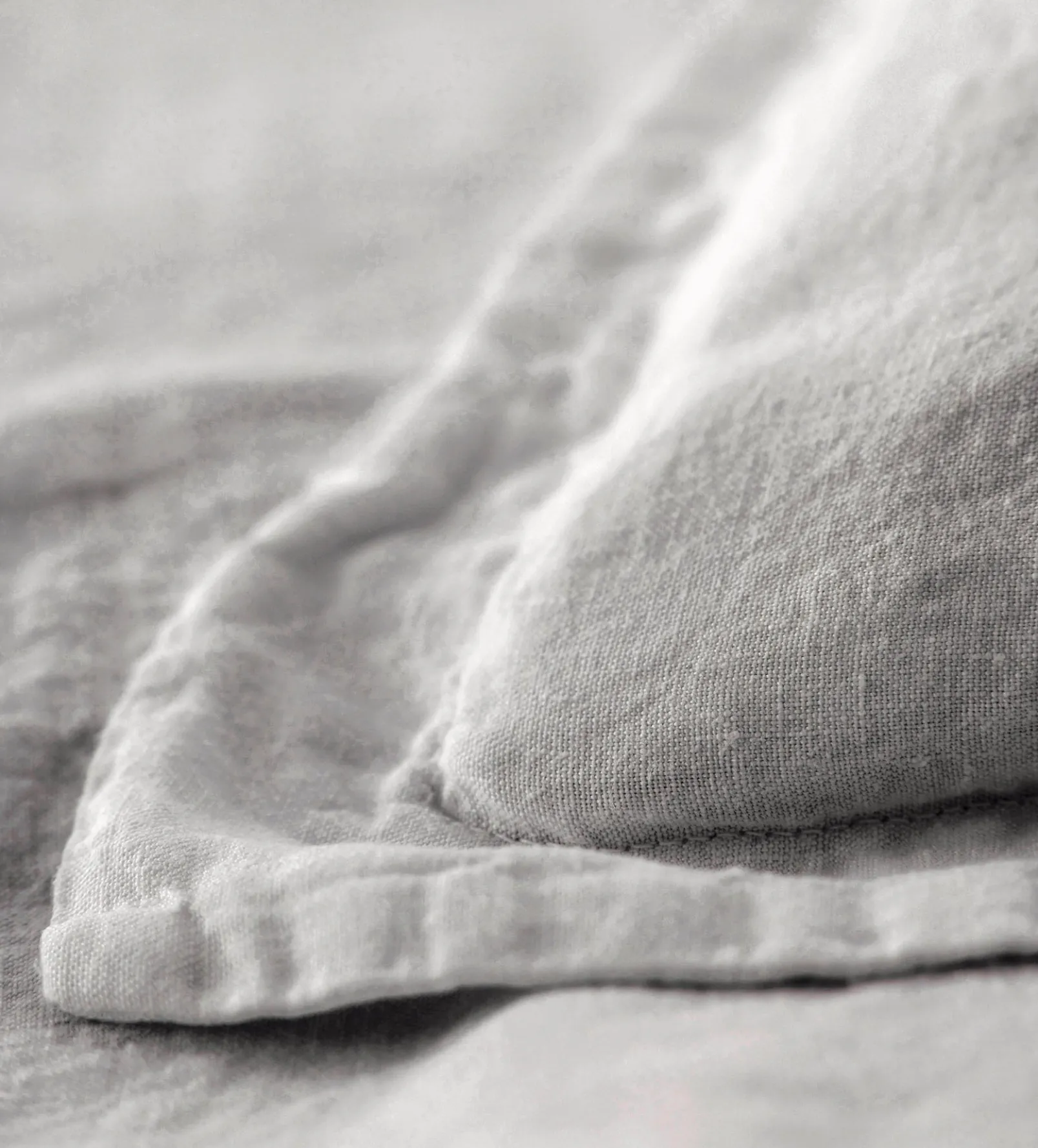 Pebble Grey 100% Linen Oxford Pillowcase