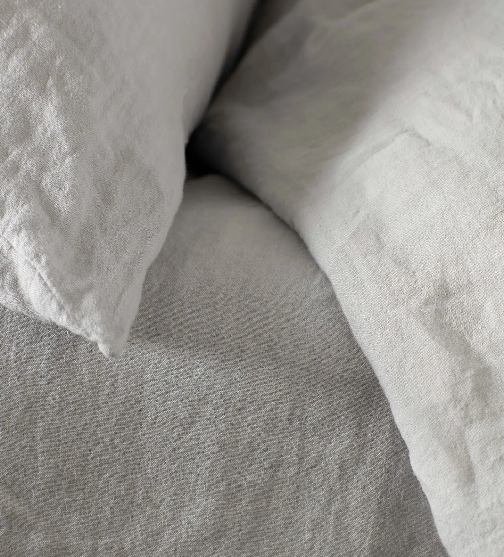 Pebble Grey 100% Linen Fitted Sheet