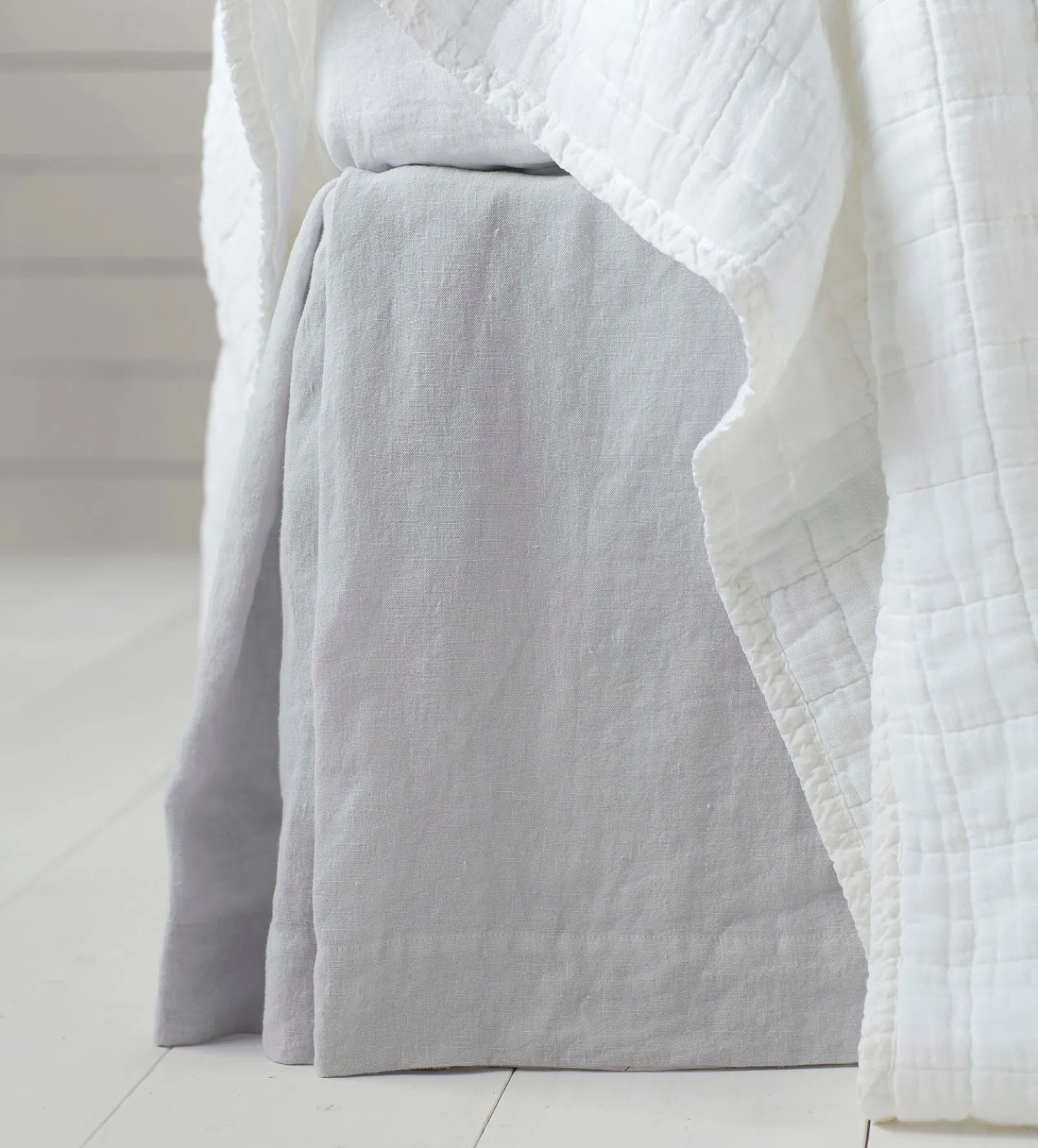 Pebble Grey Linen Valance