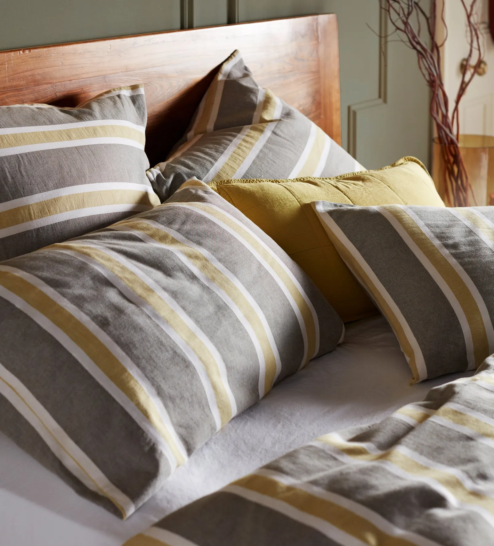 Sadie Stripe 100% Organic Cotton Pillowcase