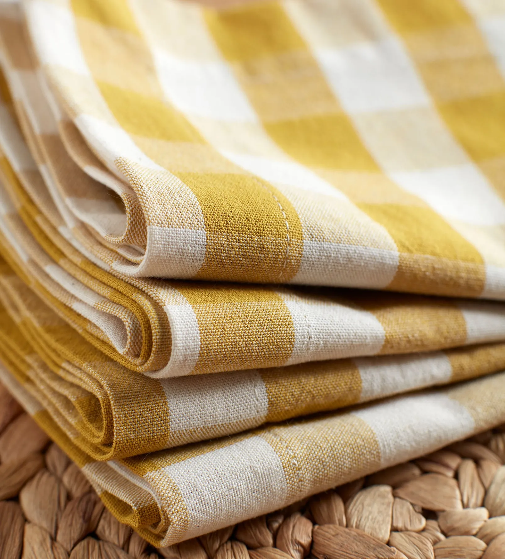 Saffron Heidi 100% Organic Cotton Napkins - Set of 4