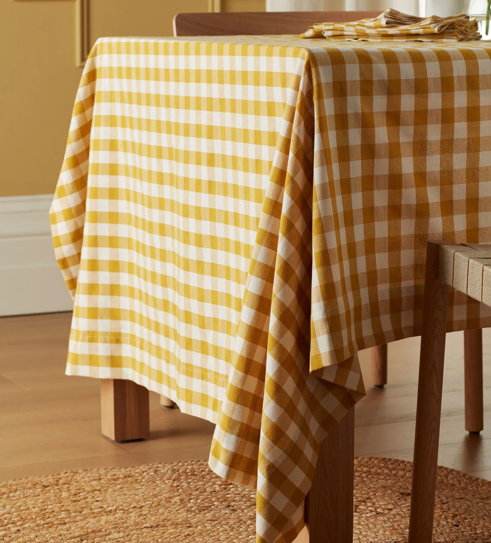 Saffron Heidi 100% Organic Cotton Tablecloth