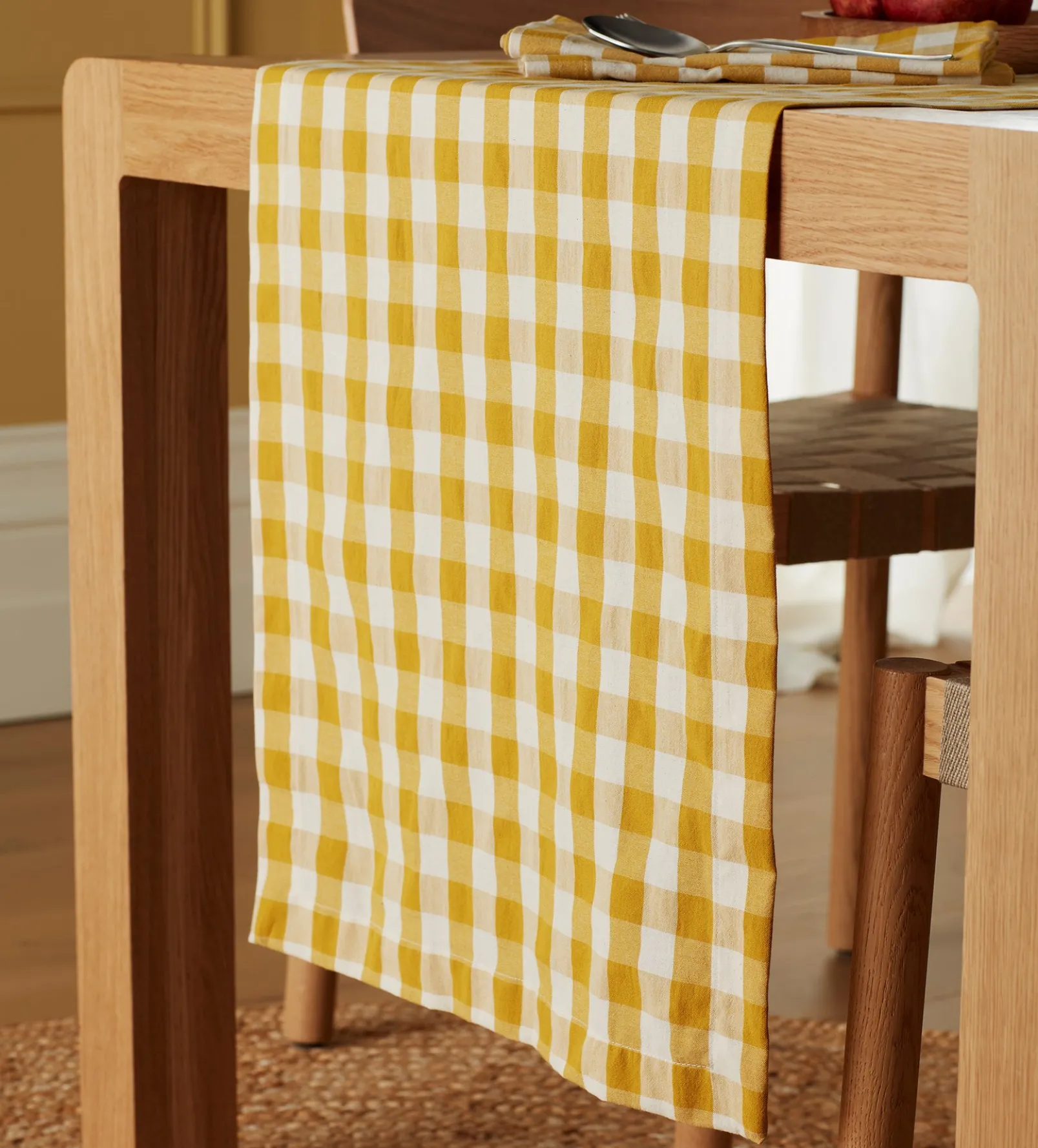 Saffron Heidi 100% Organic Cotton Table Runner