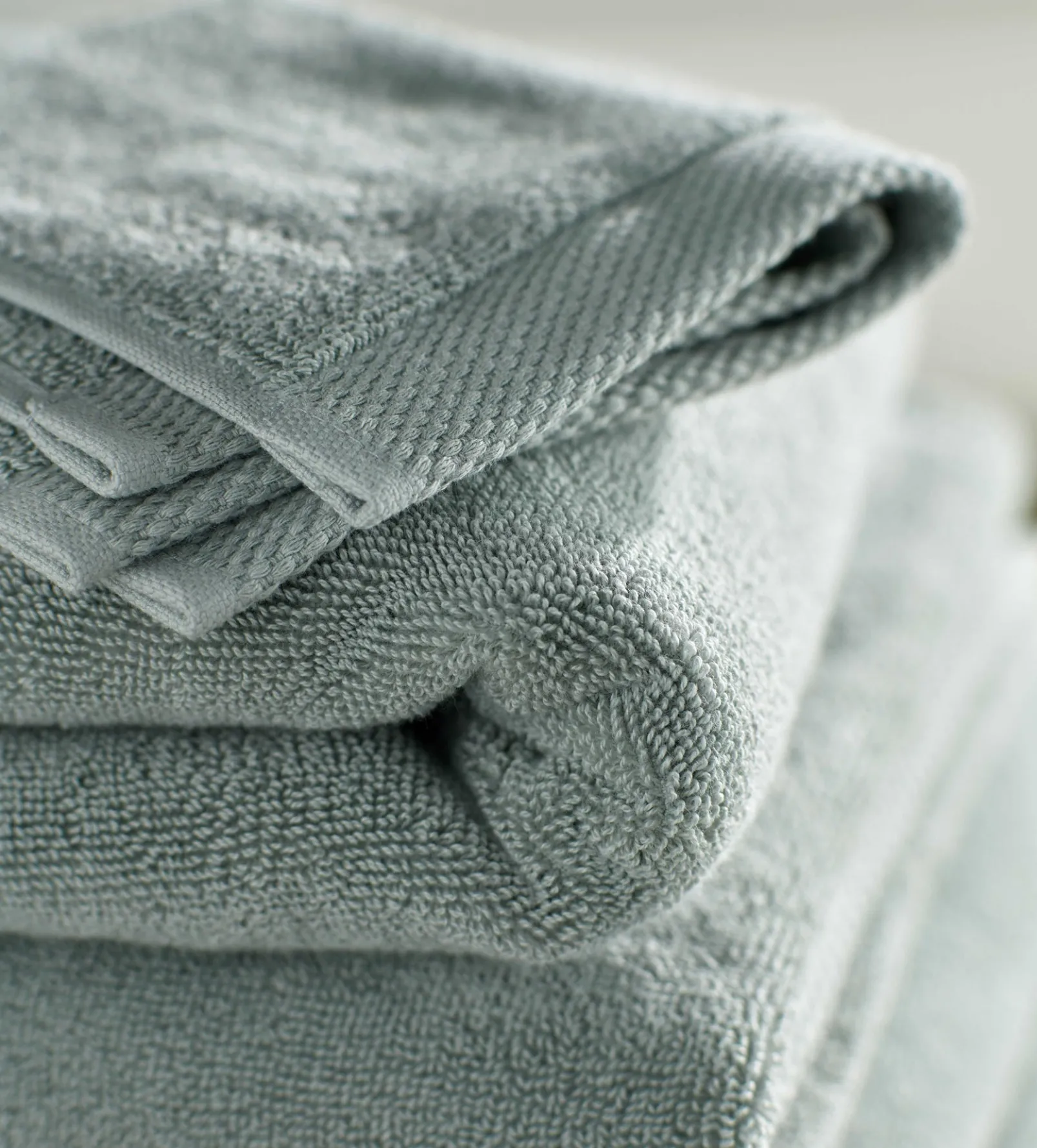 Sage Green Luxury Organic 100% Cotton Towels