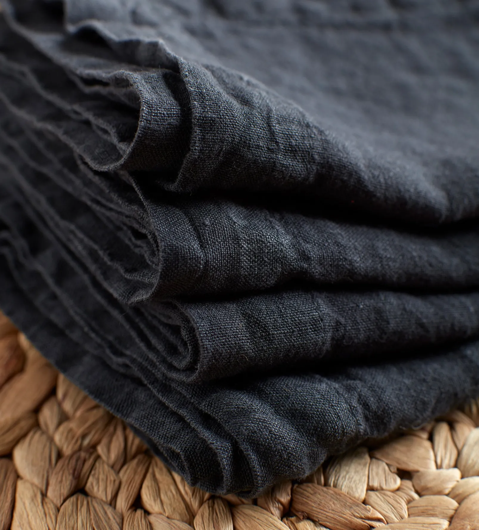 Soot 100% Linen Napkins - Set of 4