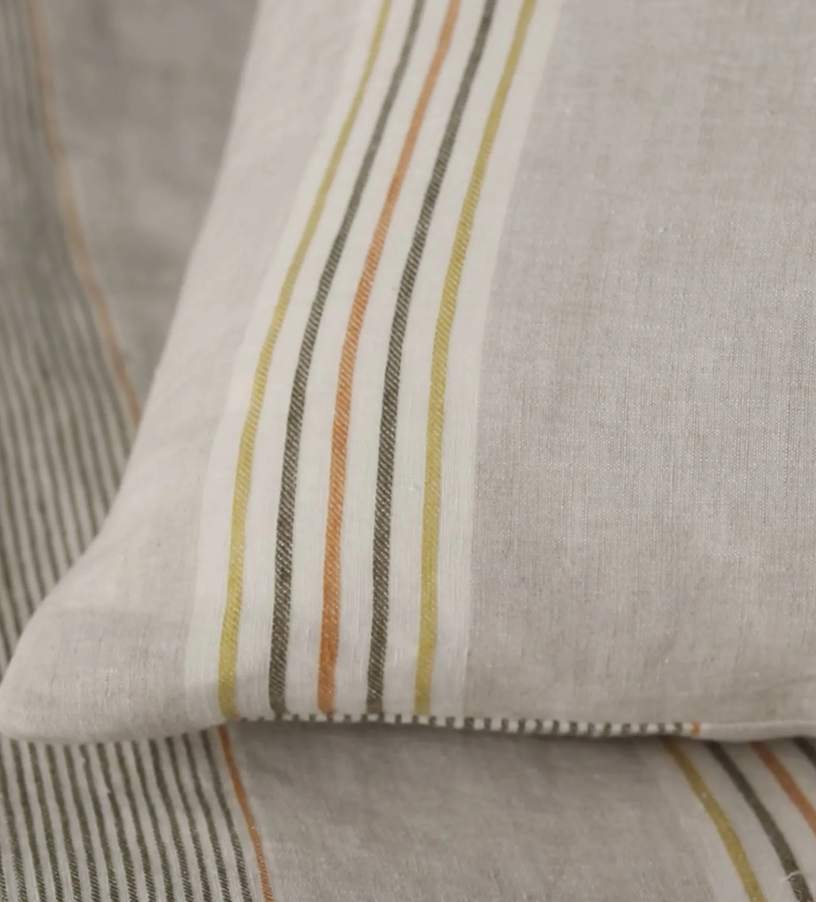 Sophie Stripe 100% Linen Duvet Cover
