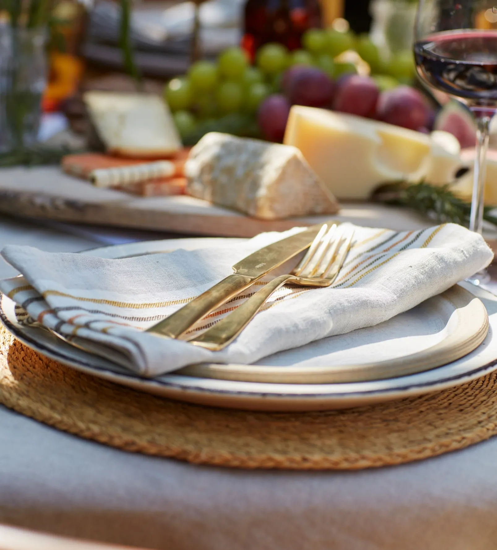 Sophie Stripe 100% Linen Napkins - Set of 4