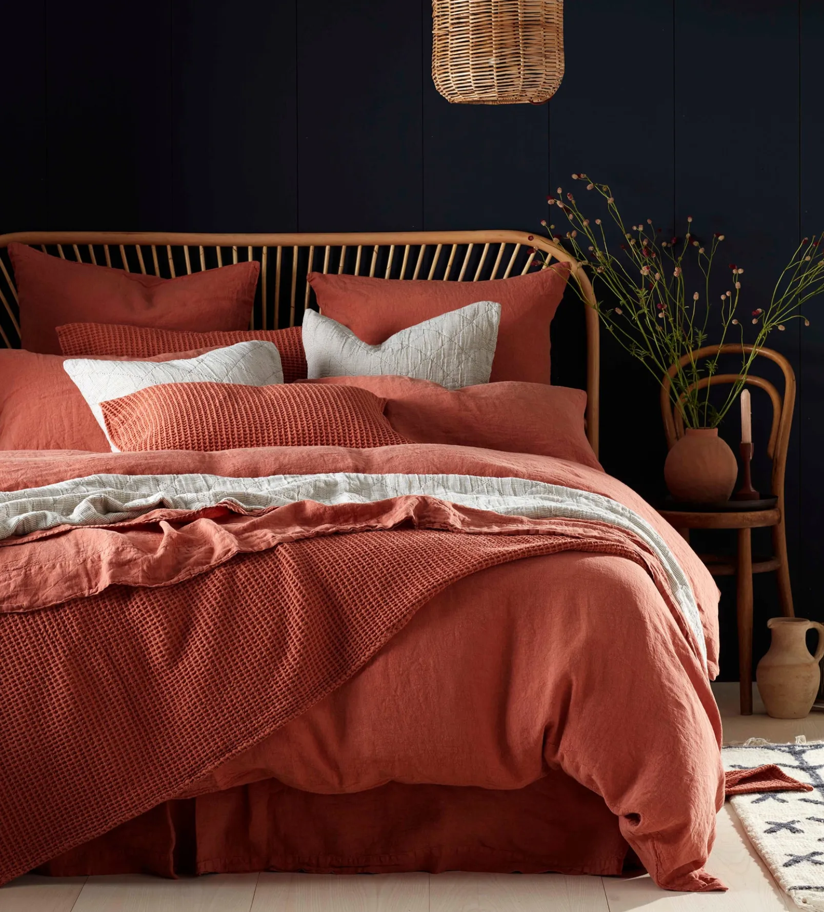 Spice 100% Linen Duvet Cover