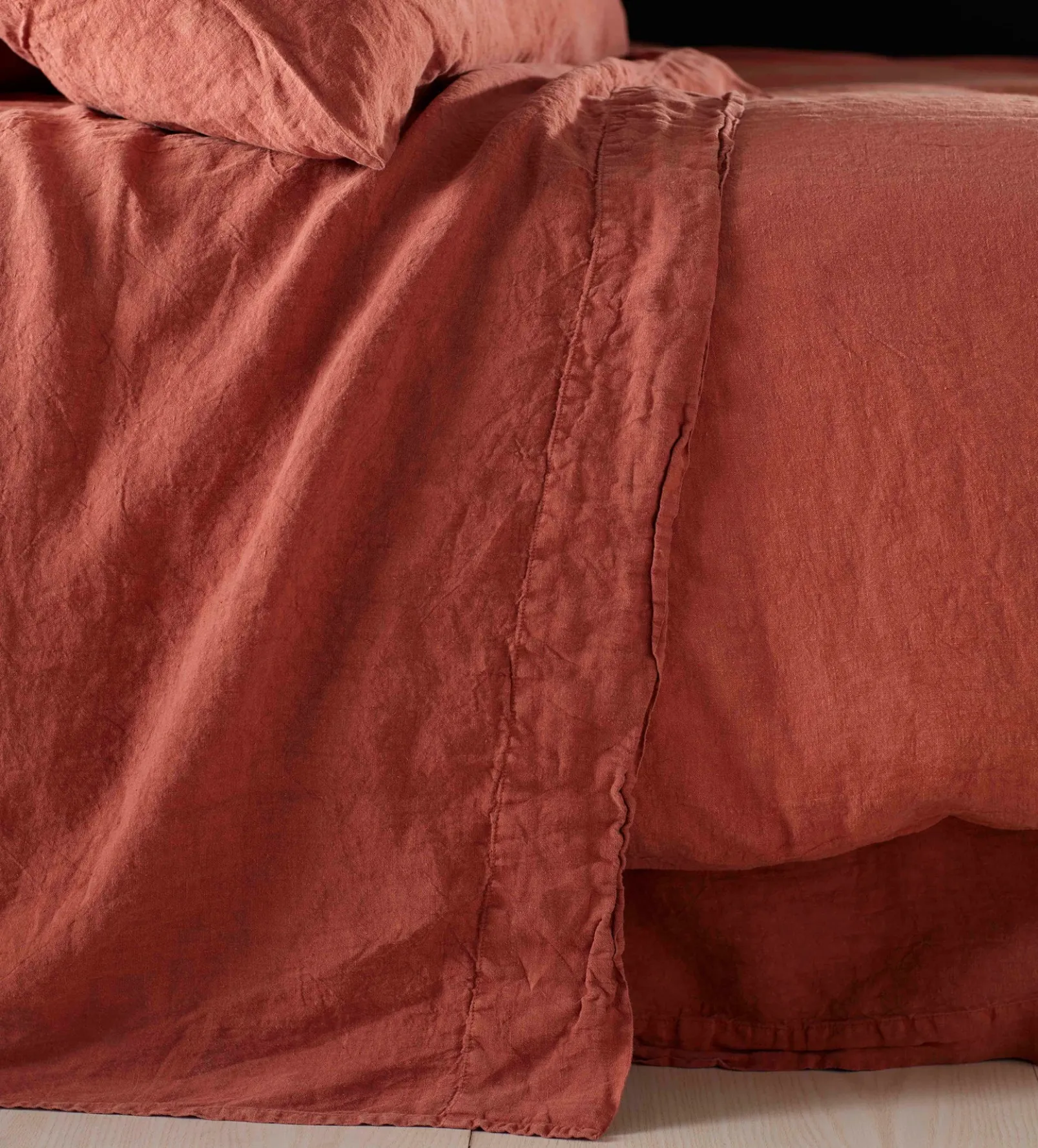 Spice 100% Linen Flat Sheet