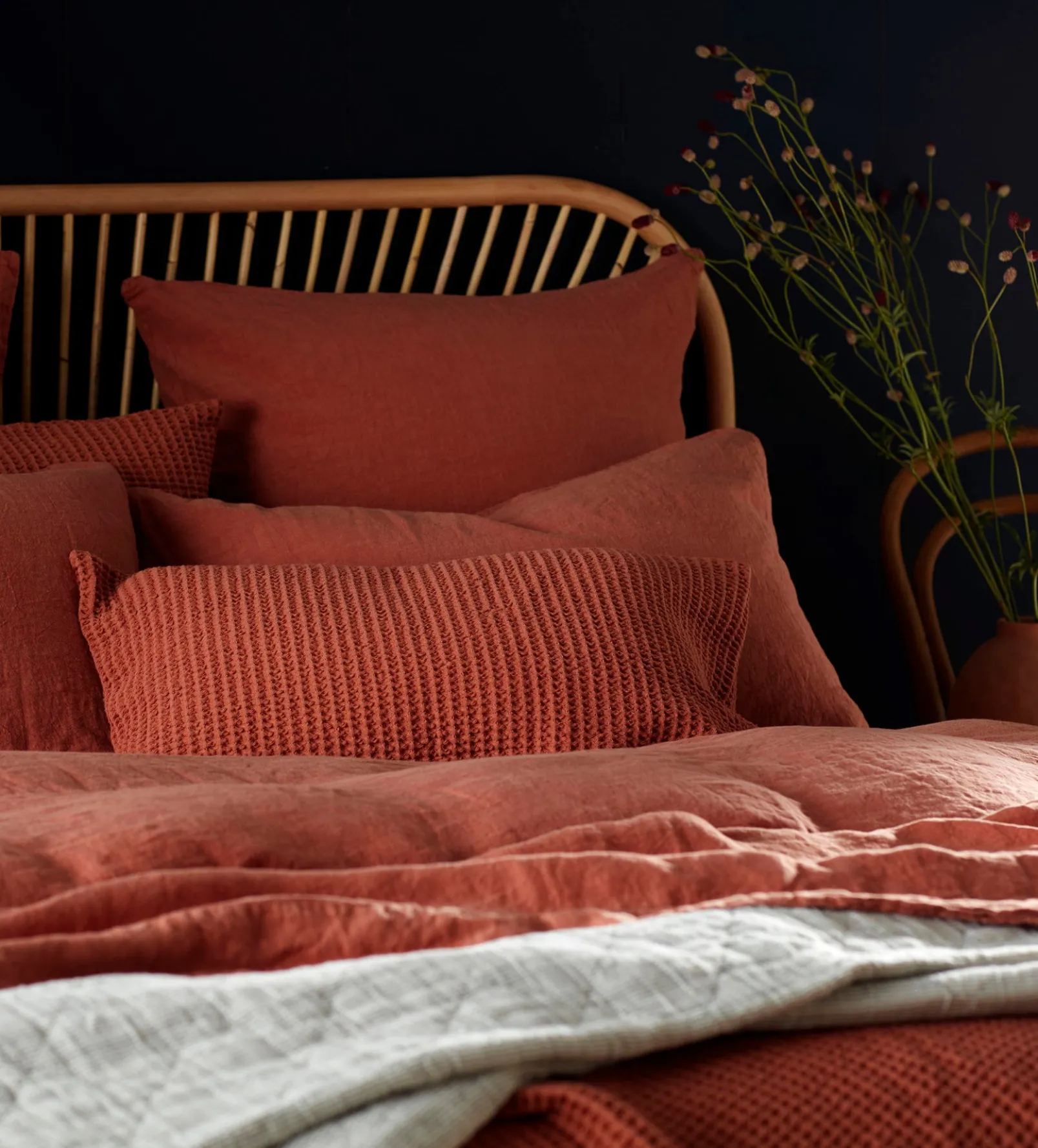 Spice 100% Linen Housewife Pillowcase