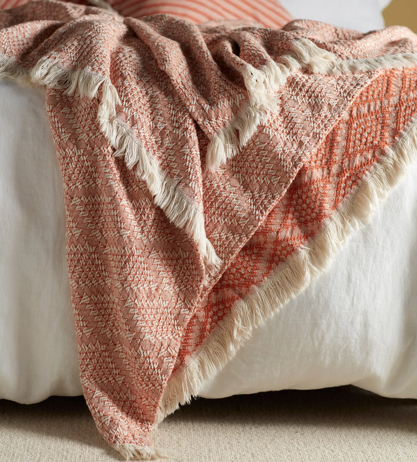 Spice Diamond 100% Cotton Throw