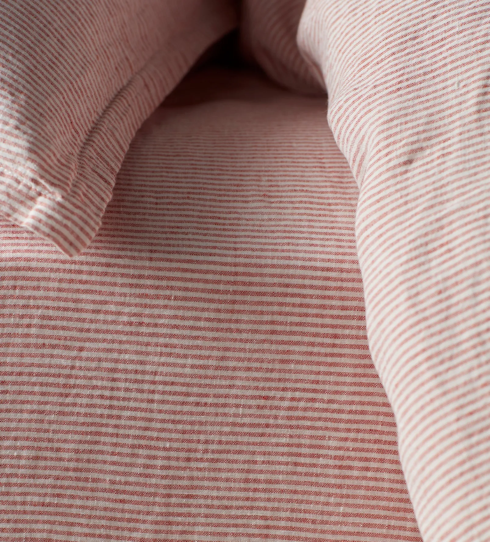 Spice Sid Stripe 100% Linen Fitted Sheet