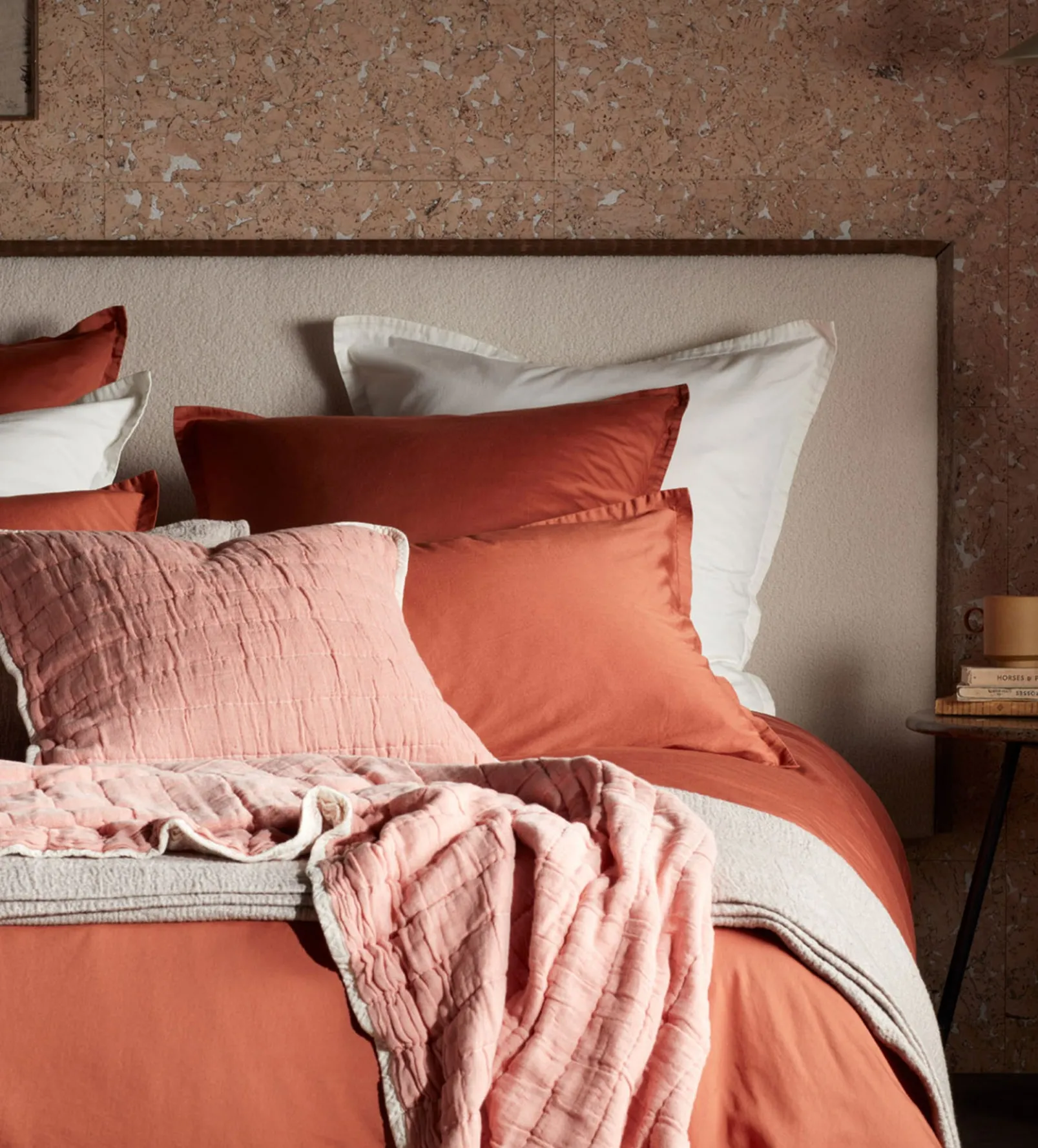 Spice Vivienne 100% Cotton Quilted Cushion Cover