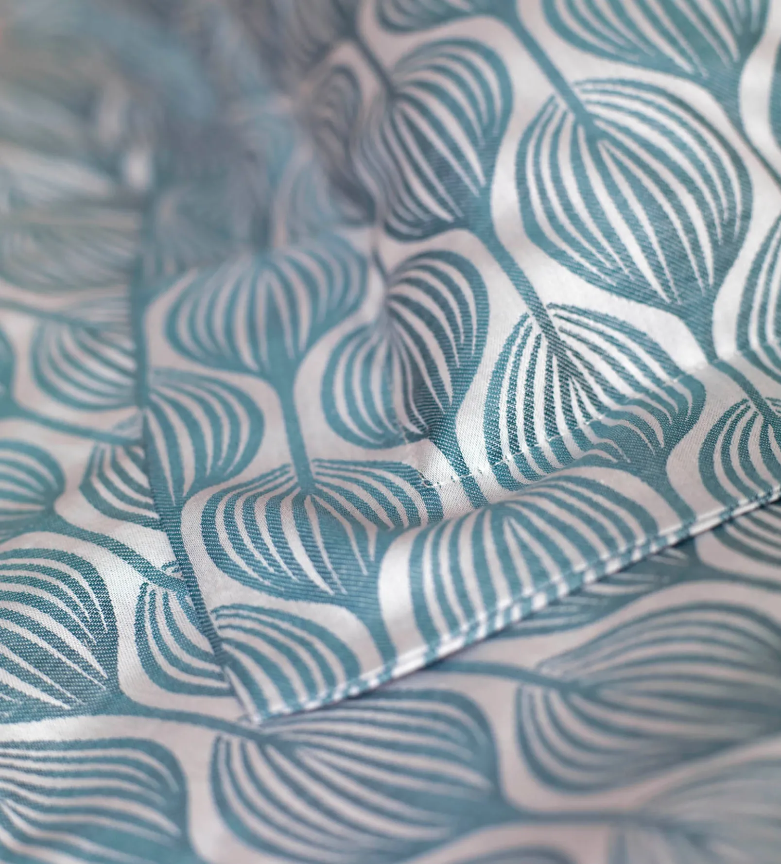 Teal Teasels 100% Cotton Oxford Pillowcase