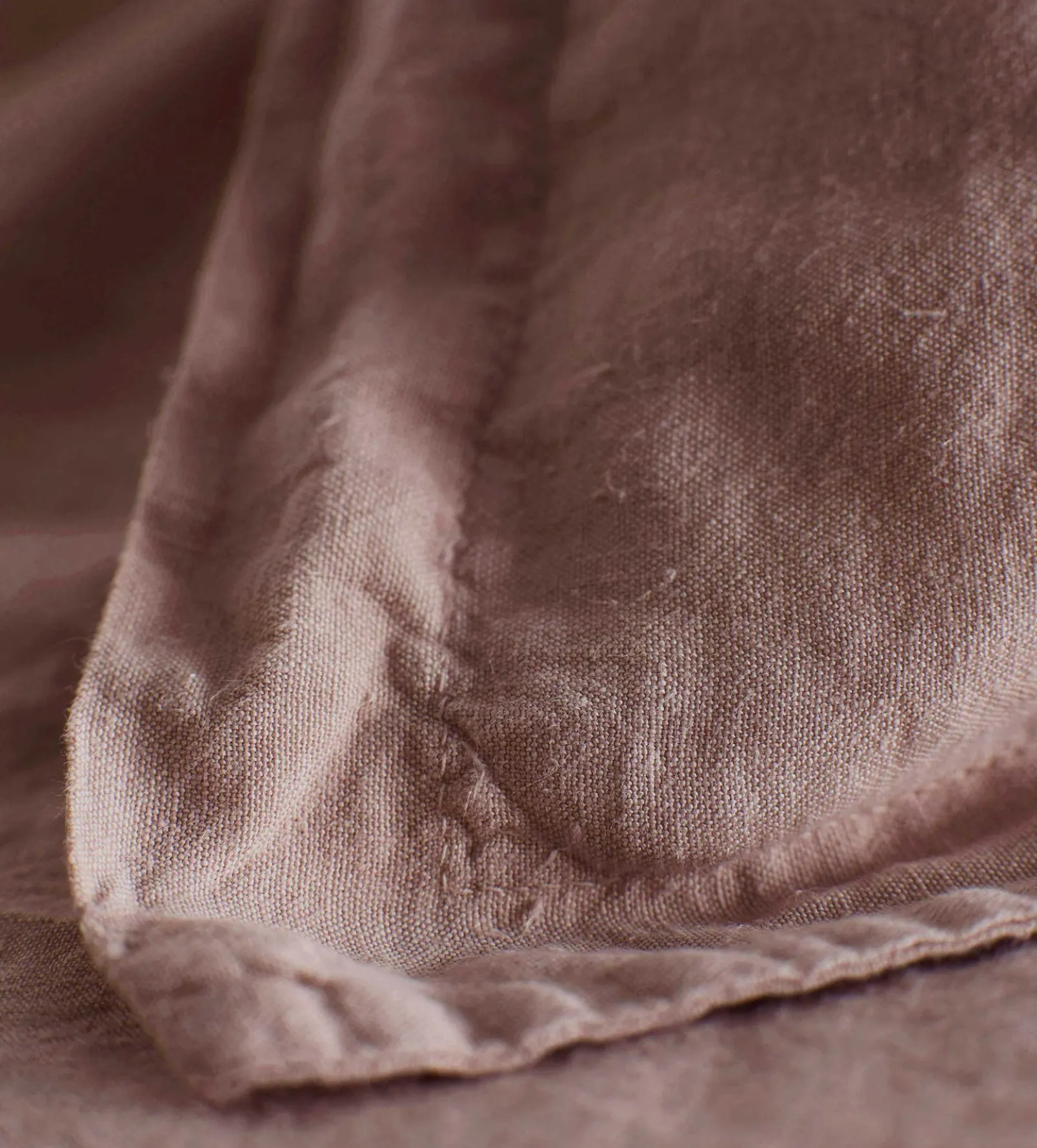 Vintage Rose 100% Linen Oxford Pillowcase