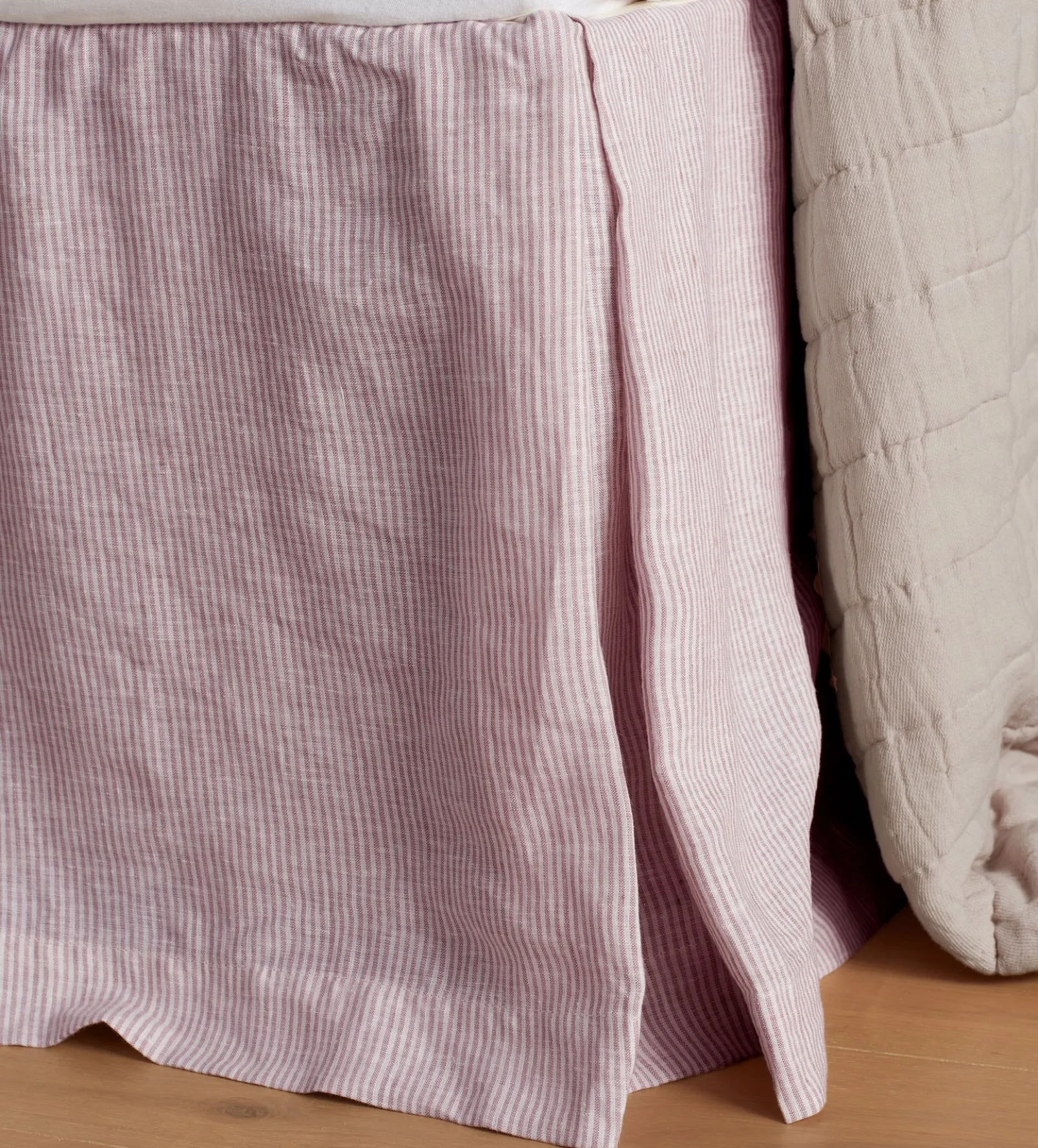 Vintage Rose Sid Stripe Linen Valance