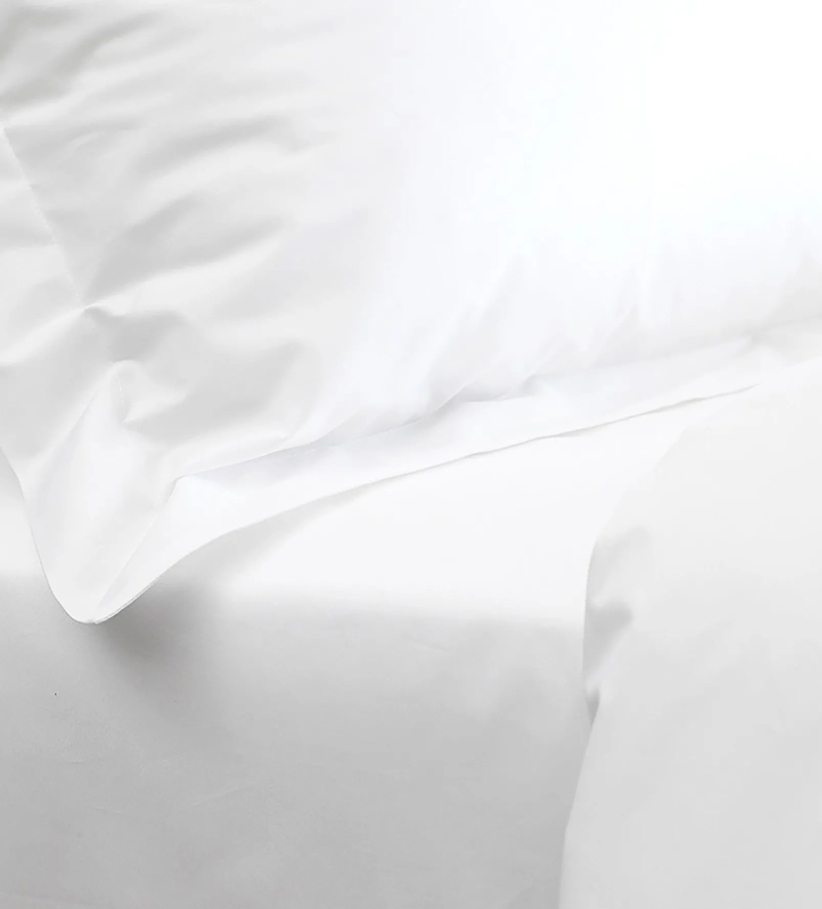 White 100% Cotton Percale 200 Thread Count Oxford Pillowcase