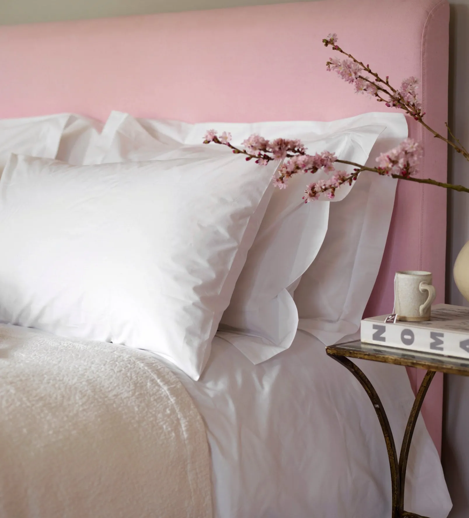 White 100% Cotton Percale 200 Thread Count Housewife Pillowcase