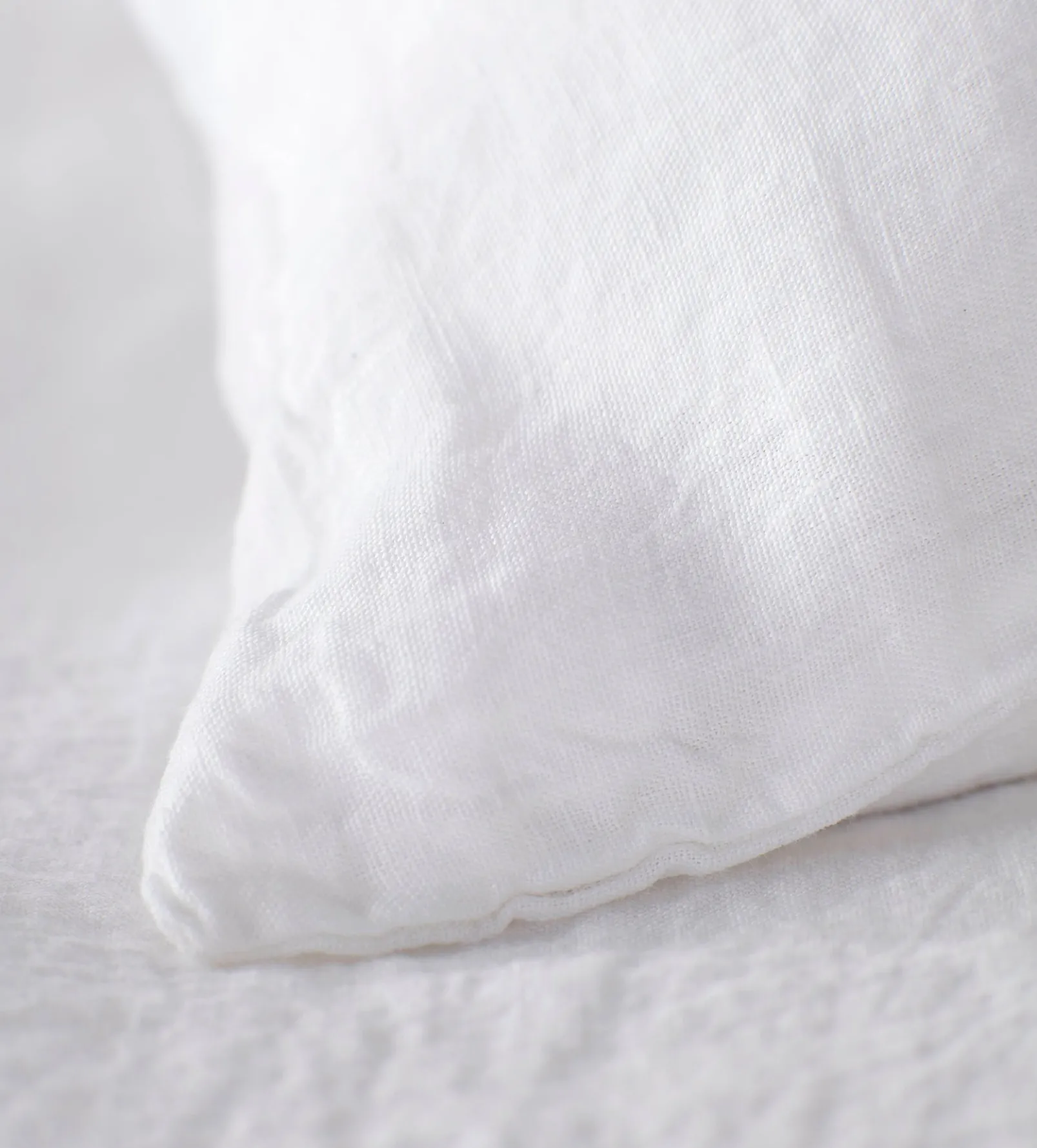 White 100% Linen Duvet Cover