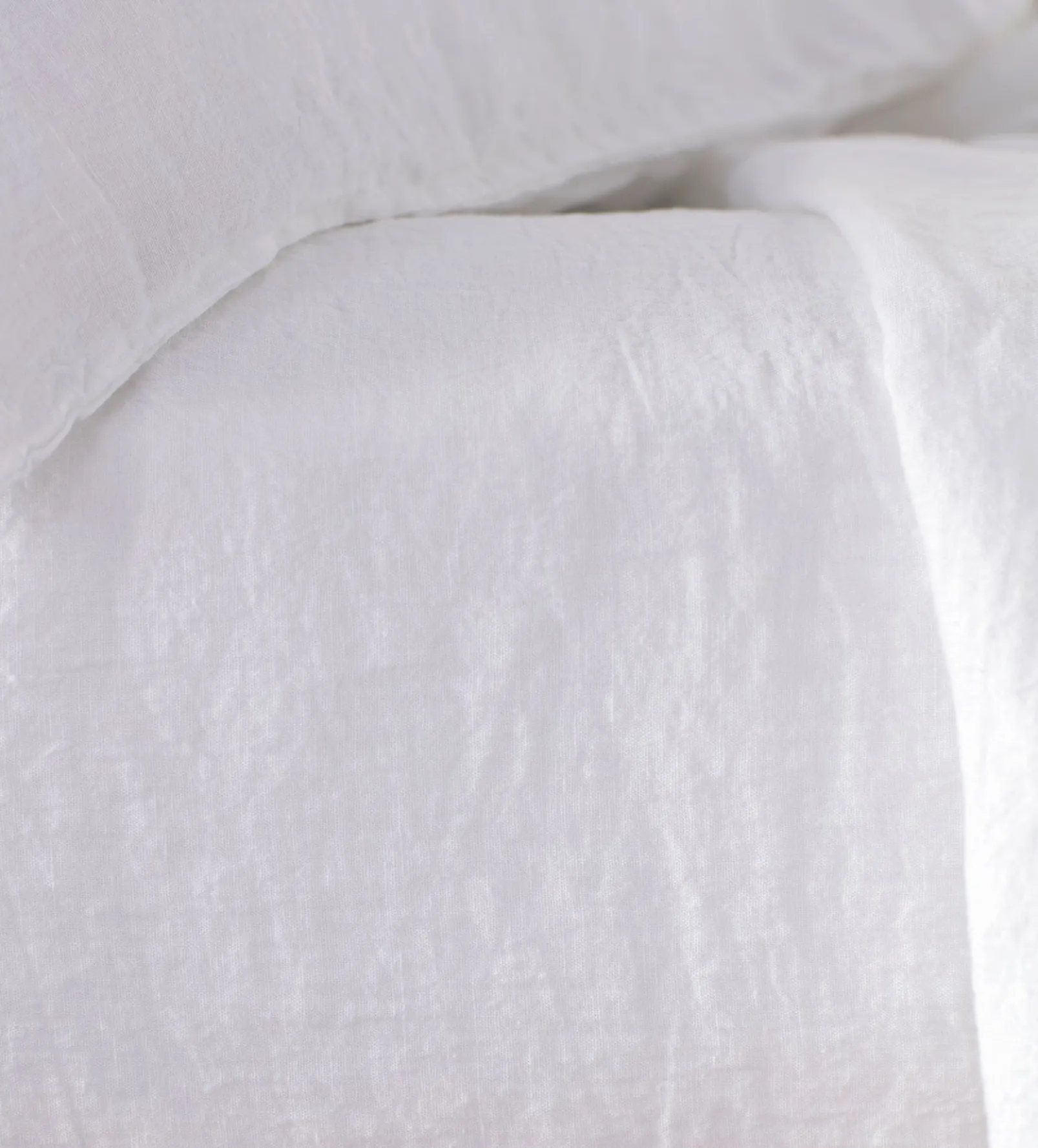 White 100% Linen Extra Deep Fitted Sheet - 40cm Depth
