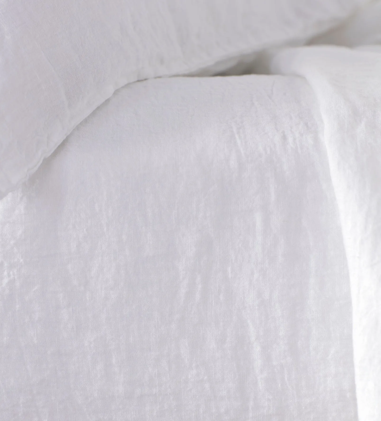White 100% Linen Fitted Sheet