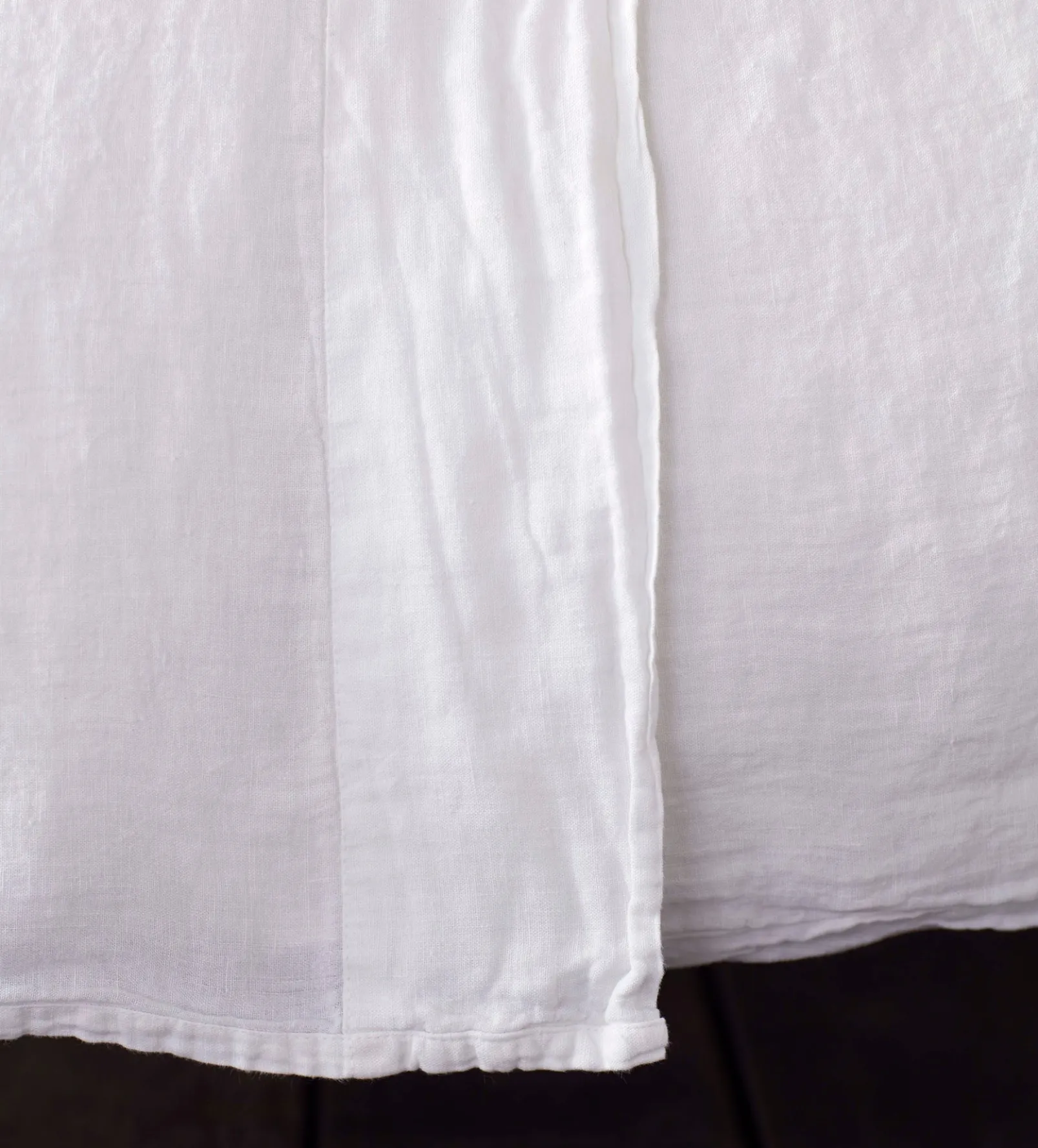 White 100% Linen Flat Sheet