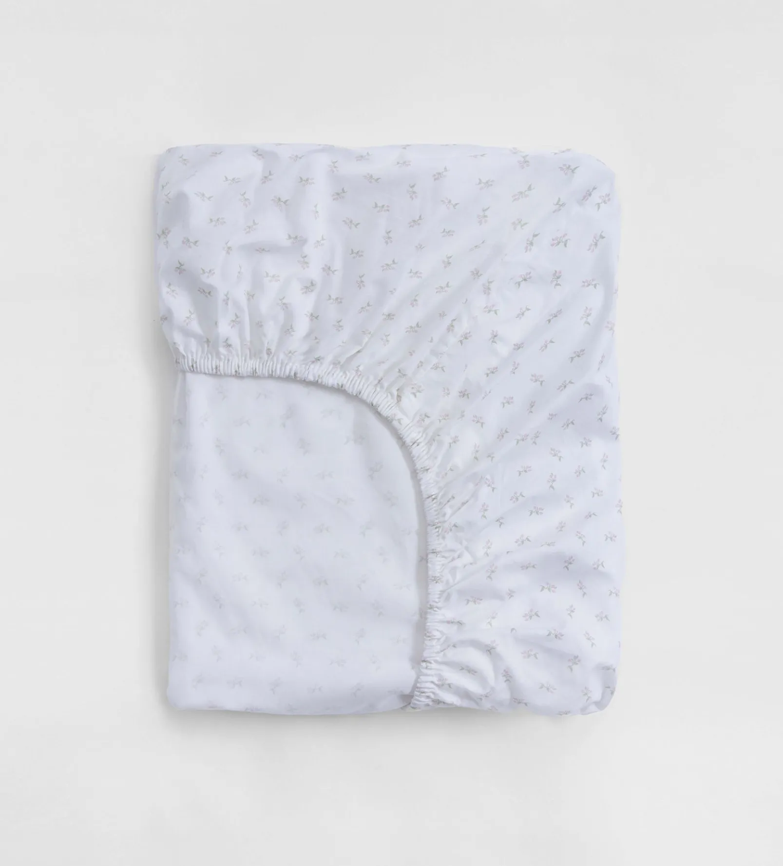 White Fleur 100% Organic Cotton Single Fitted Sheet