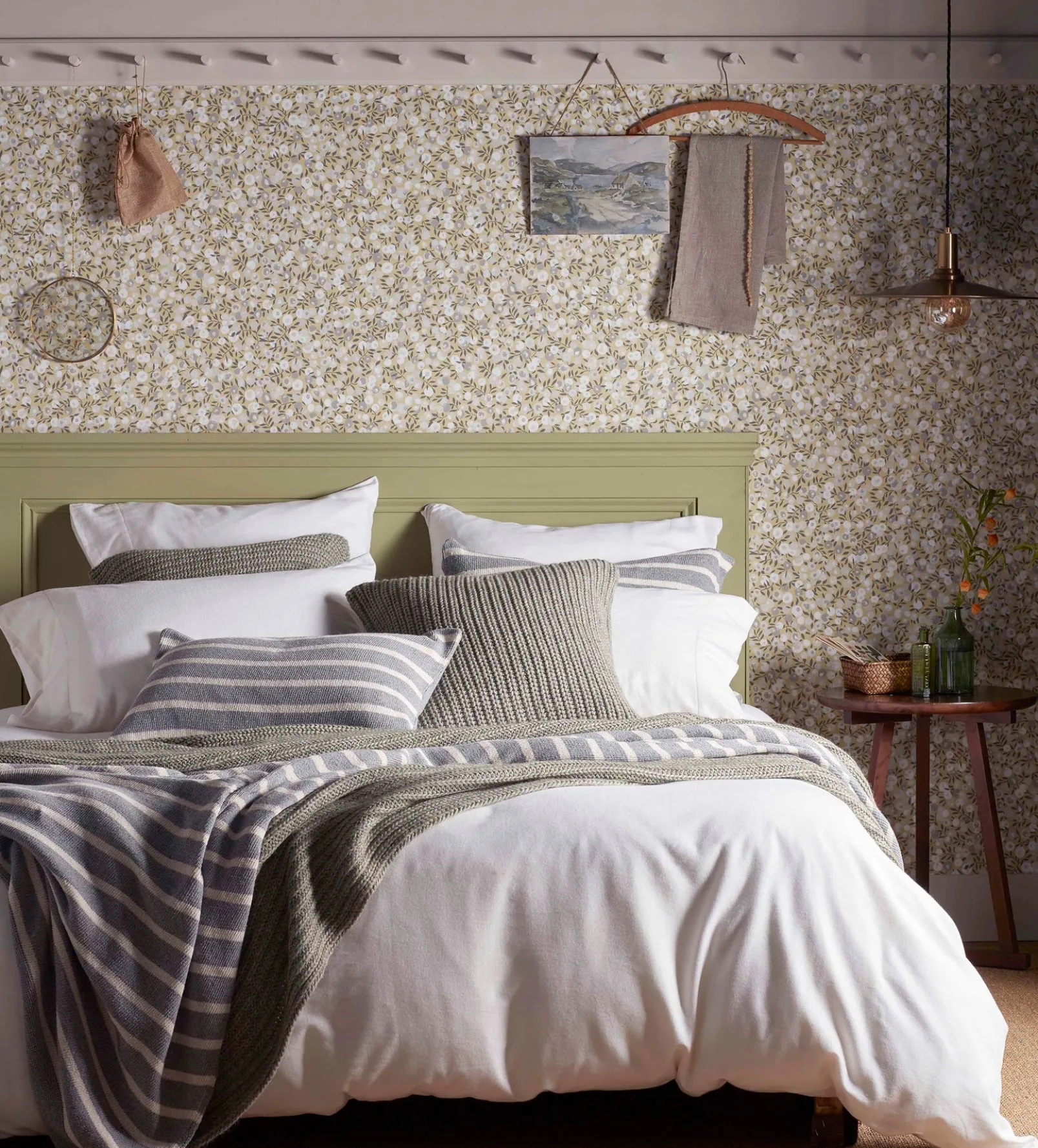 White Henry Brushed 100% Organic Cotton Pillowcase