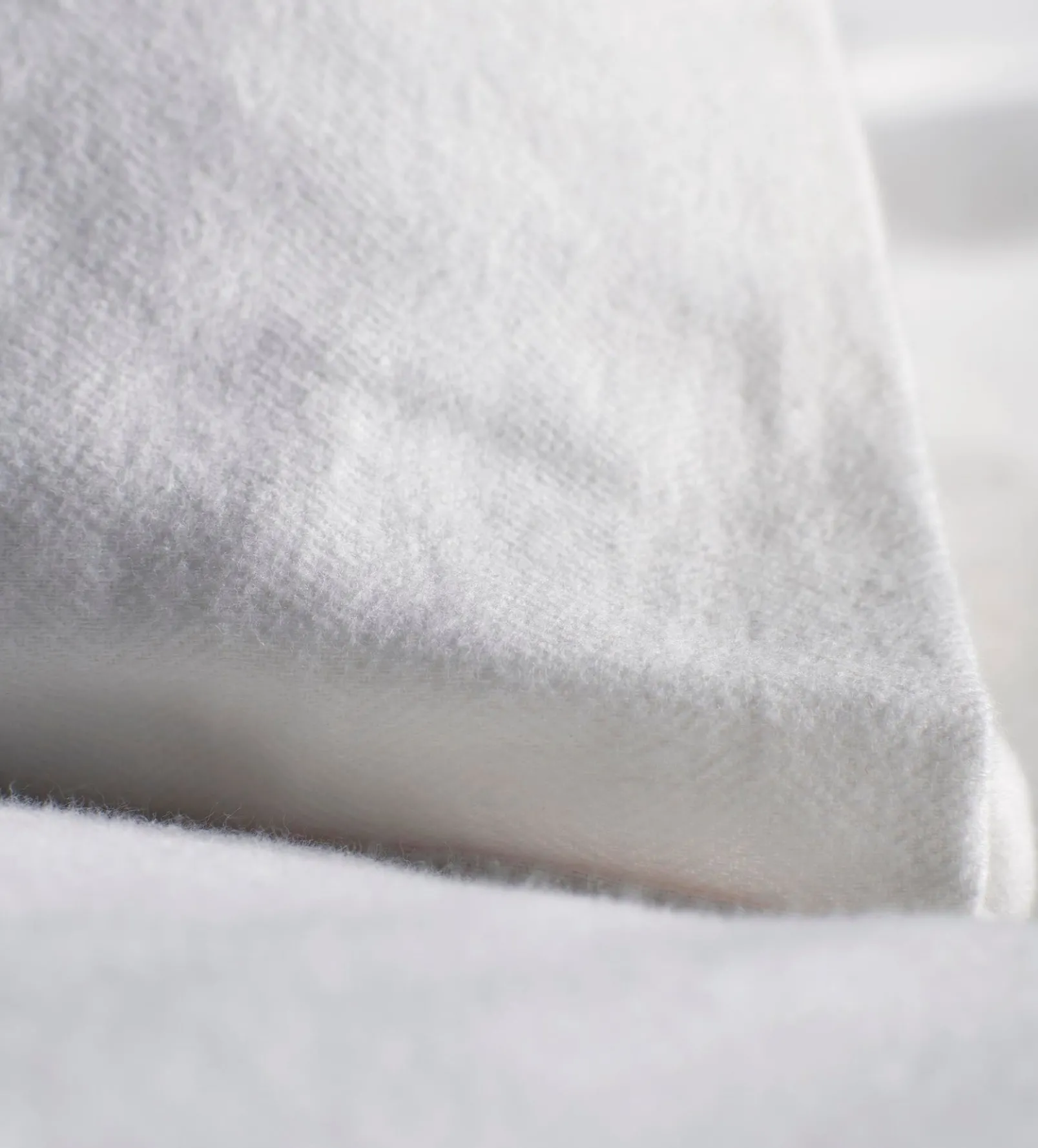 White Henry Brushed 100% Organic Cotton Duvet Cover