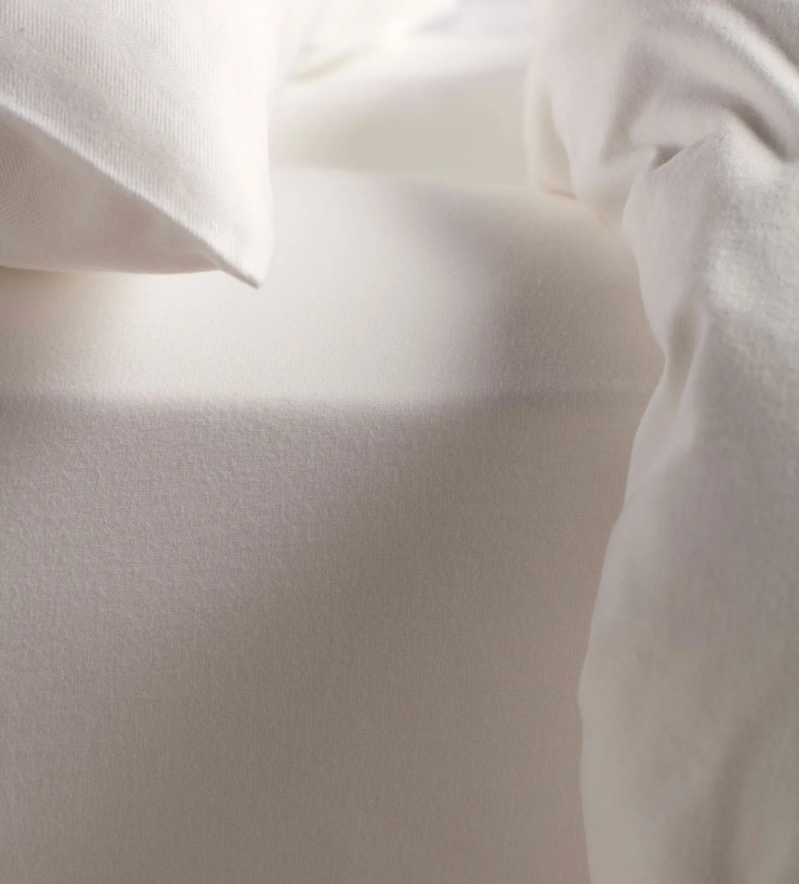 White Henry Brushed 100% Organic Cotton Duvet Cover