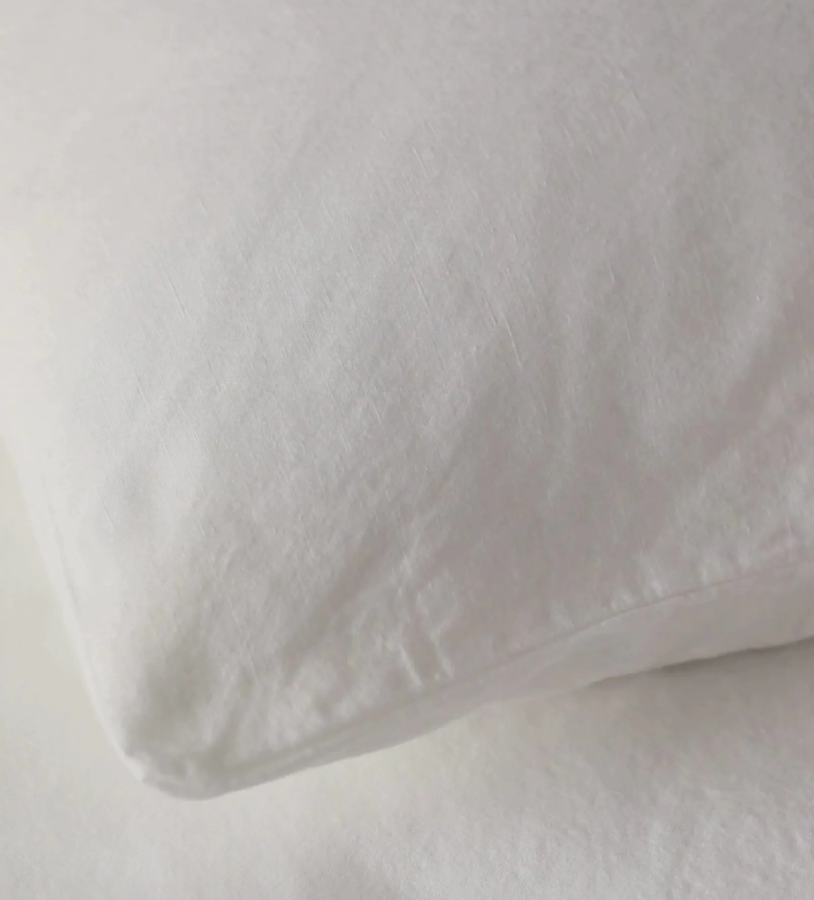 White Linen Blend Duvet Cover