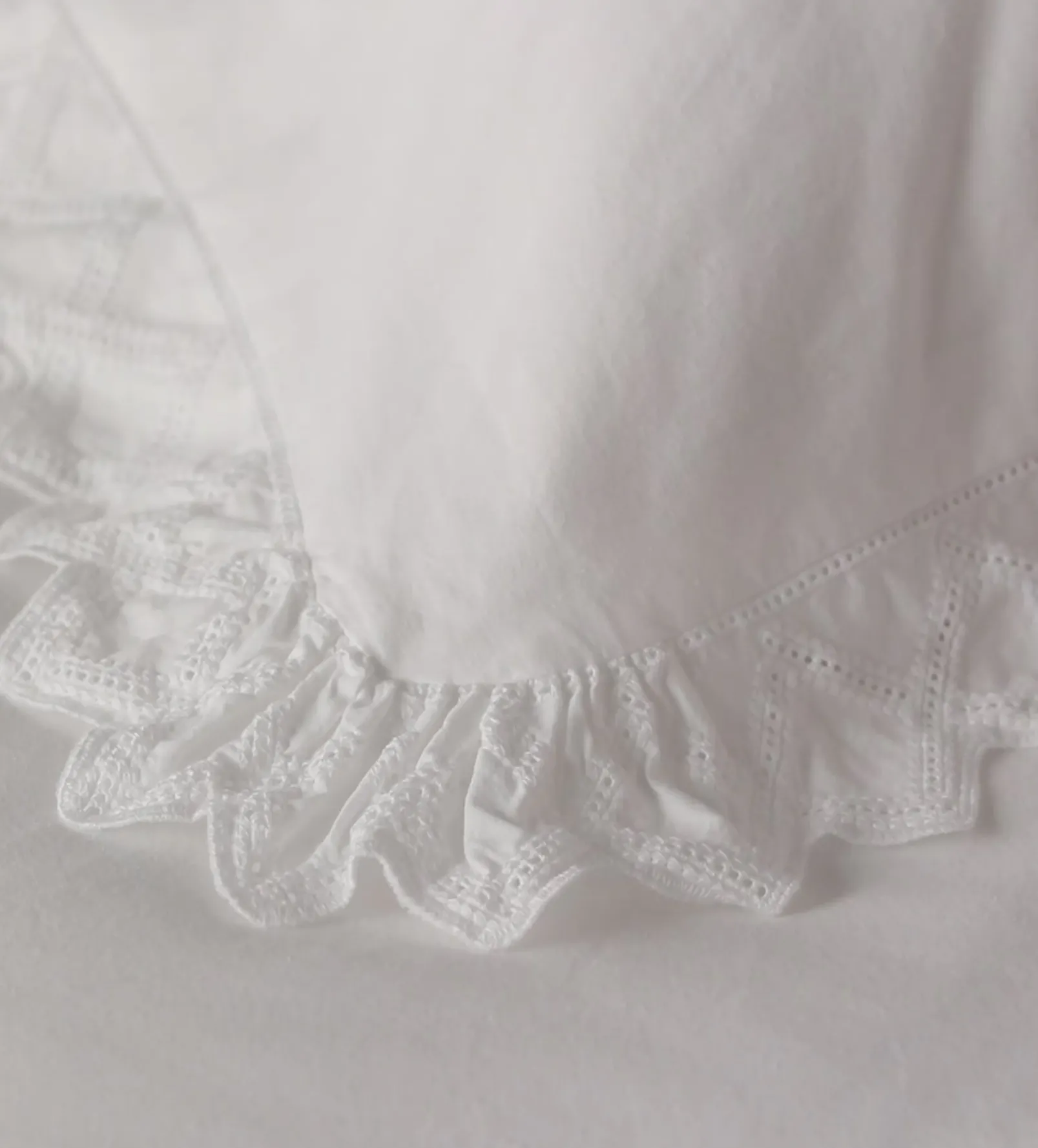 White Valerie 100% Cotton Duvet Cover