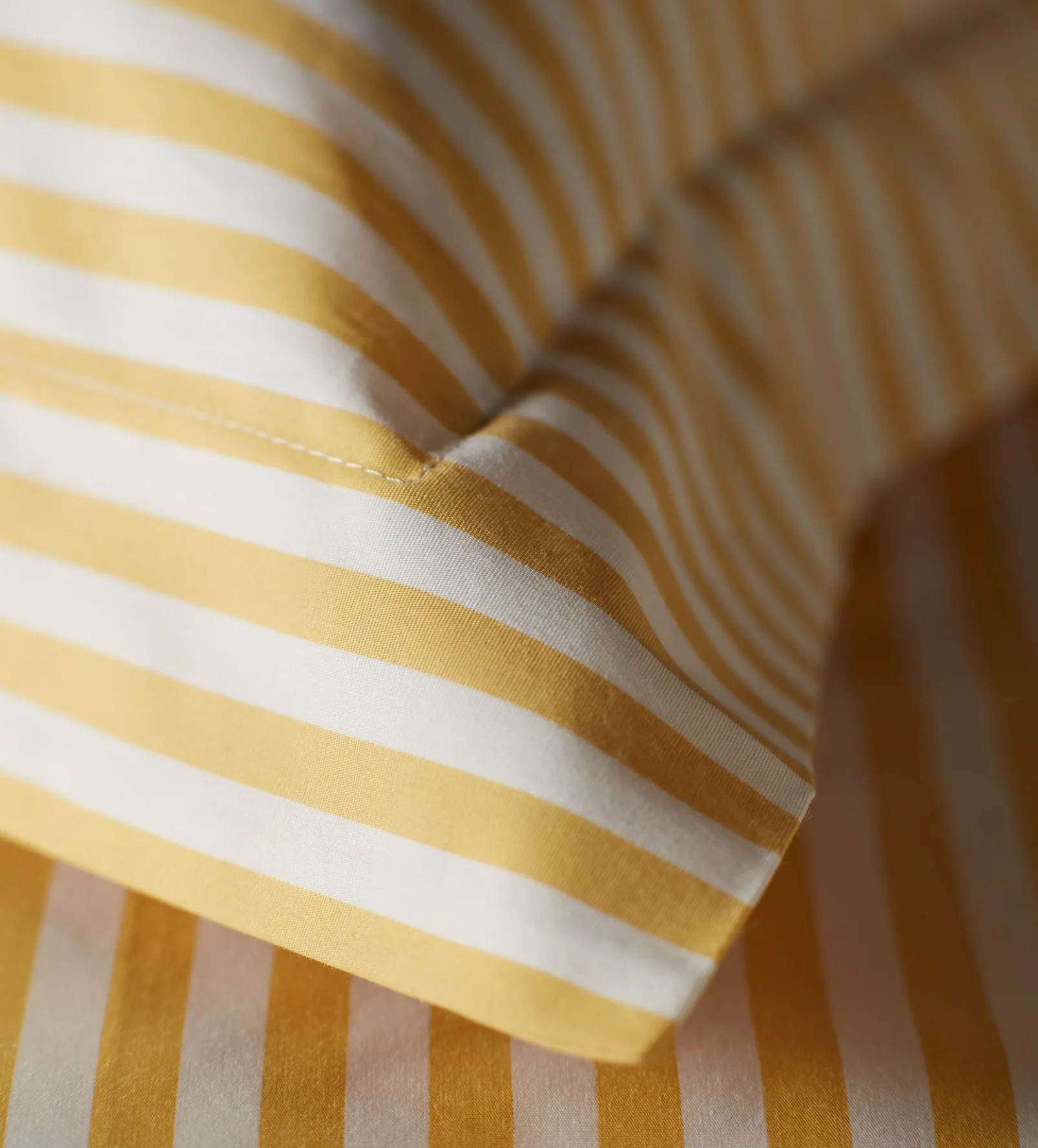 Yellow Betsy Stripe 100% Organic Cotton Pillowcase